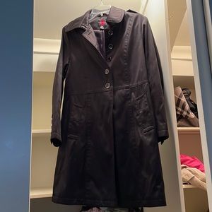 Black lined rain jacket